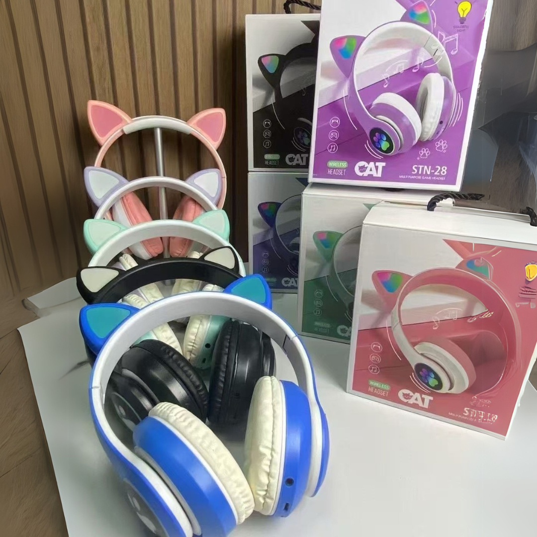 STN-28 Cat Ear Wireless Bluetooth Headphones